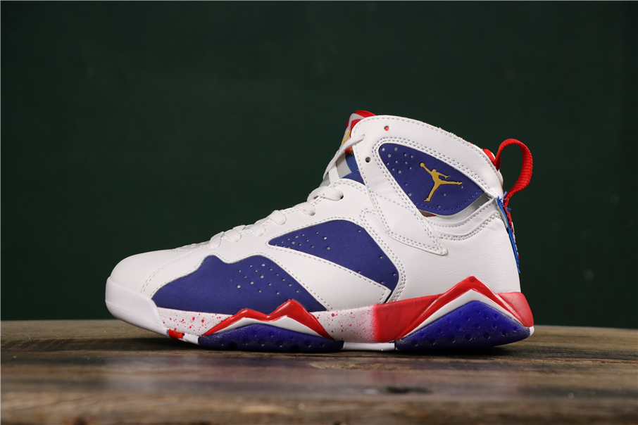 red white and blue jordan 7