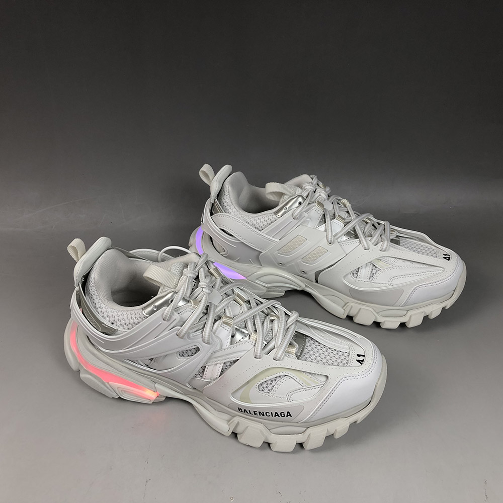 balenciaga track led white