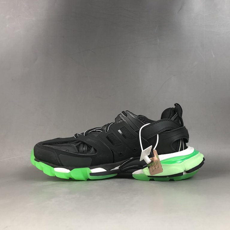 black and neon green balenciaga