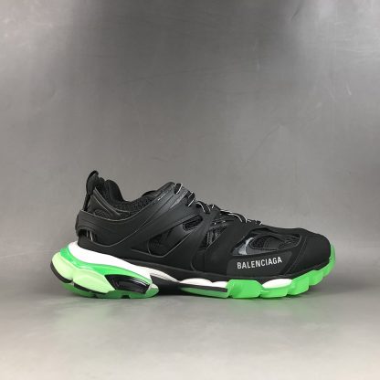 Balenciaga Track Trainers Black/Neon Green For Sale – The Sole Line