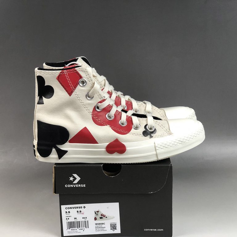 Converse All Star Queen of Hearts HighTop Egret/Black/Enamel Red The
