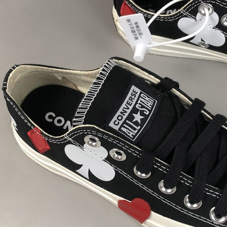 Converse All Star Queen of Hearts LowTop Black/Enamel Red/Egret The