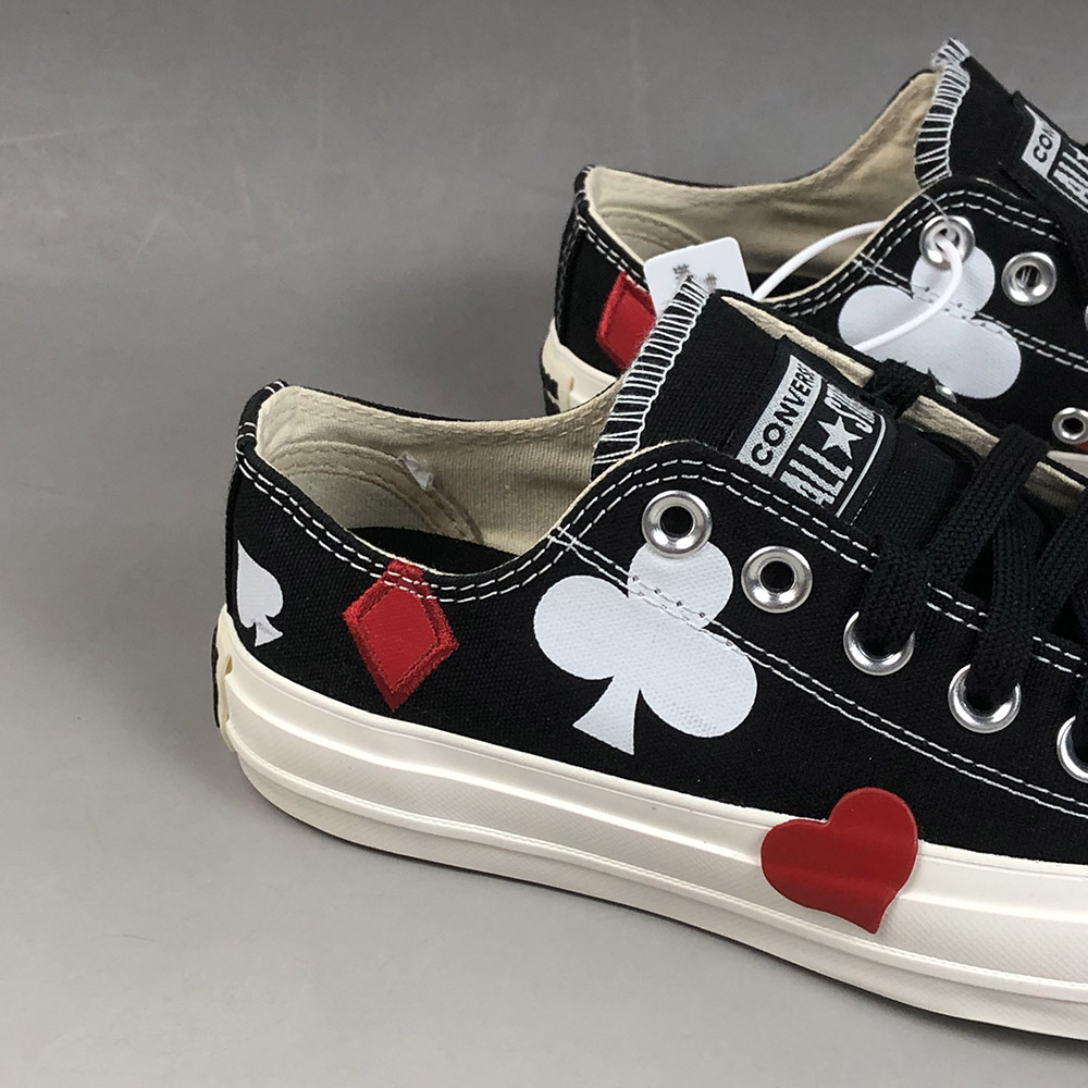Converse All Star Queen of Hearts Low-Top Black/Enamel Red/Egret â The Sole Line