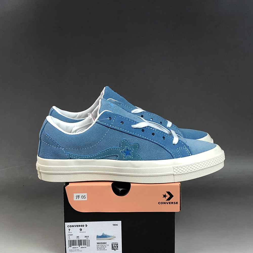 blue golf converse