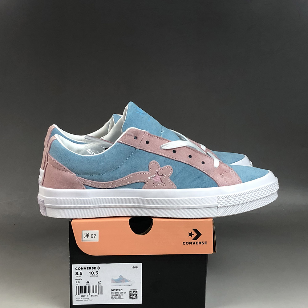 Converse x Tyler The Creator Golf Le Fleur One Star Pink Blue – The Sole Line