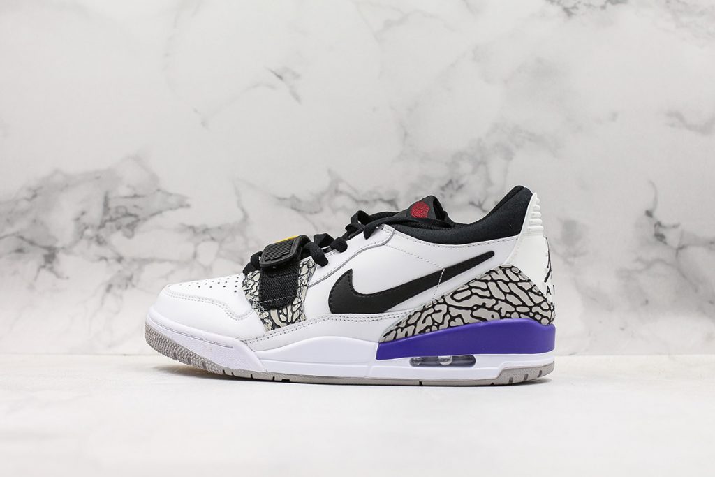 Air Jordan Legacy 312 Low Lakers CD7069-108 Summit White/Varsity Red/Black/Varsity Purple 