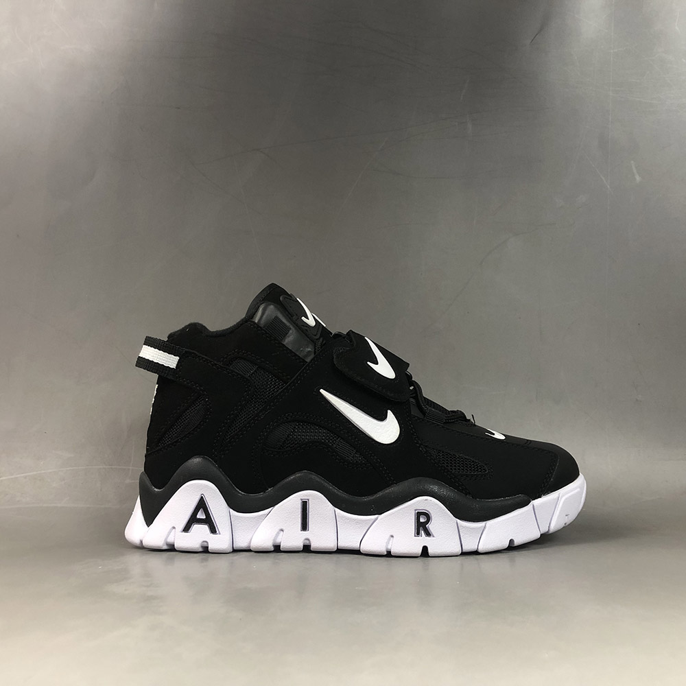 nike air barrage mid all black