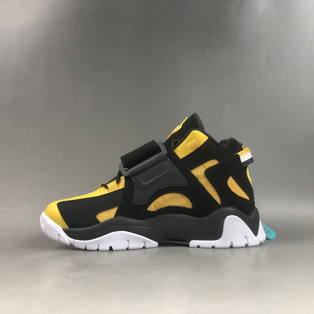 nike air barrage mid black and yellow