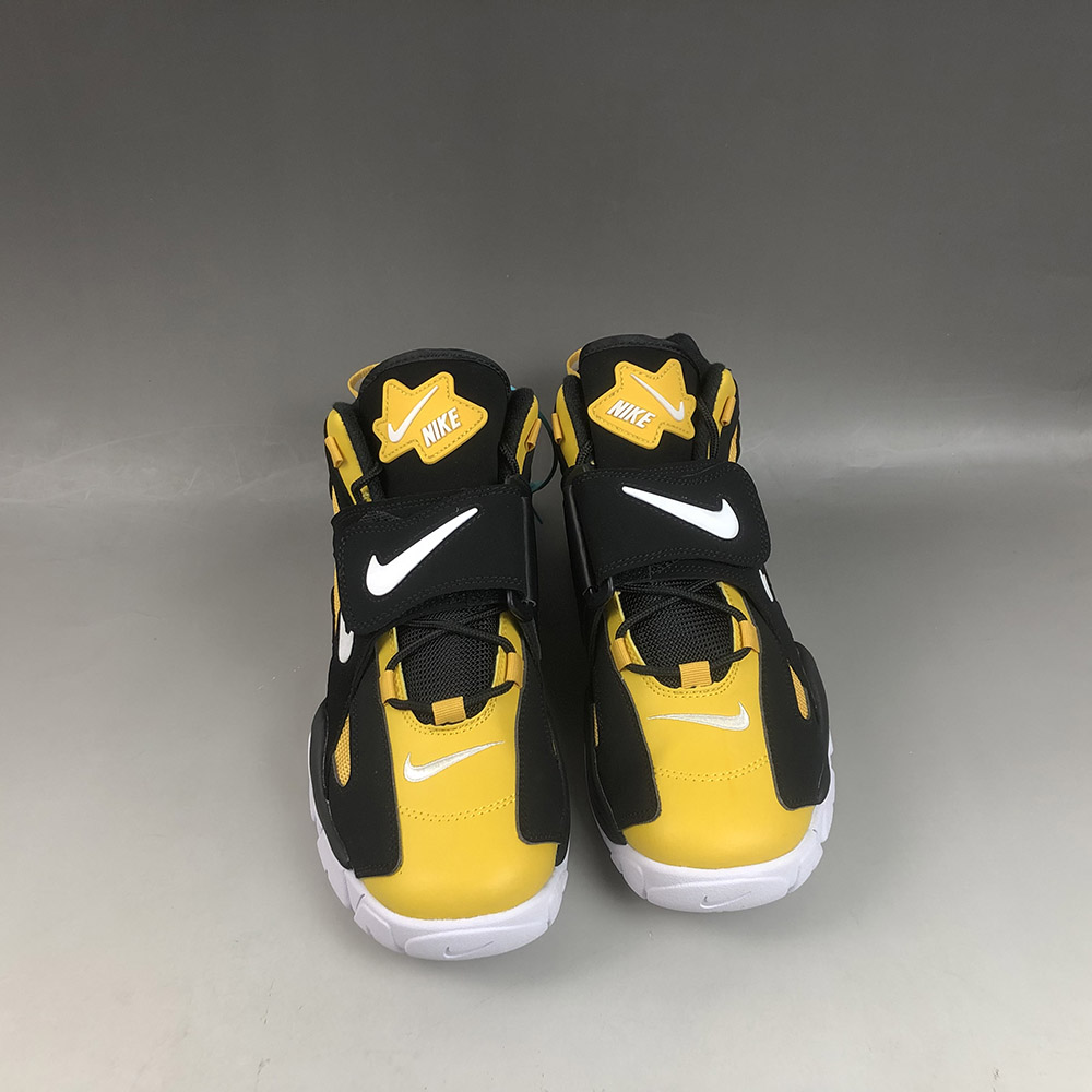 nike air barrage mid yellow and black