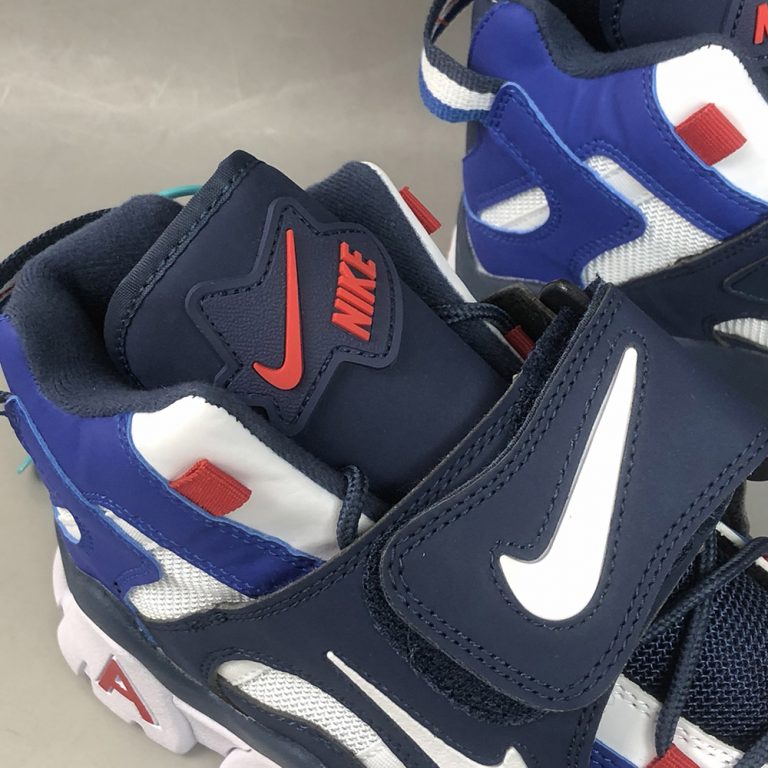 men's nike air barrage mid navy