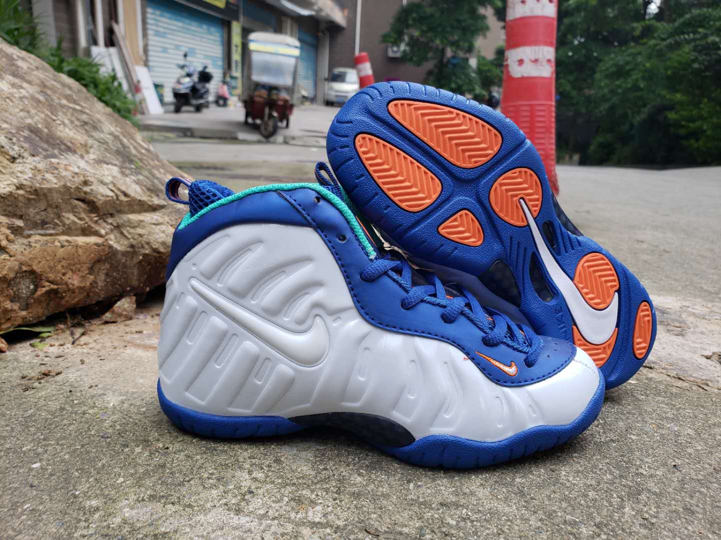 blue foamposites kids