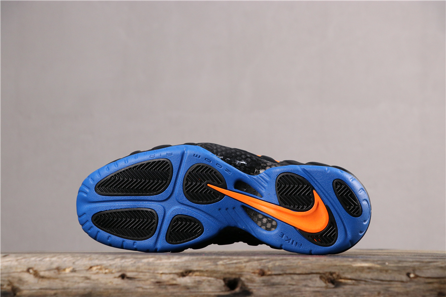 black blue orange foamposites