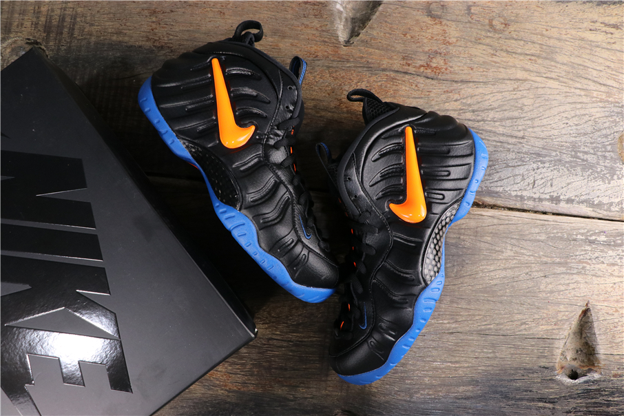 orange and blue nike foamposites