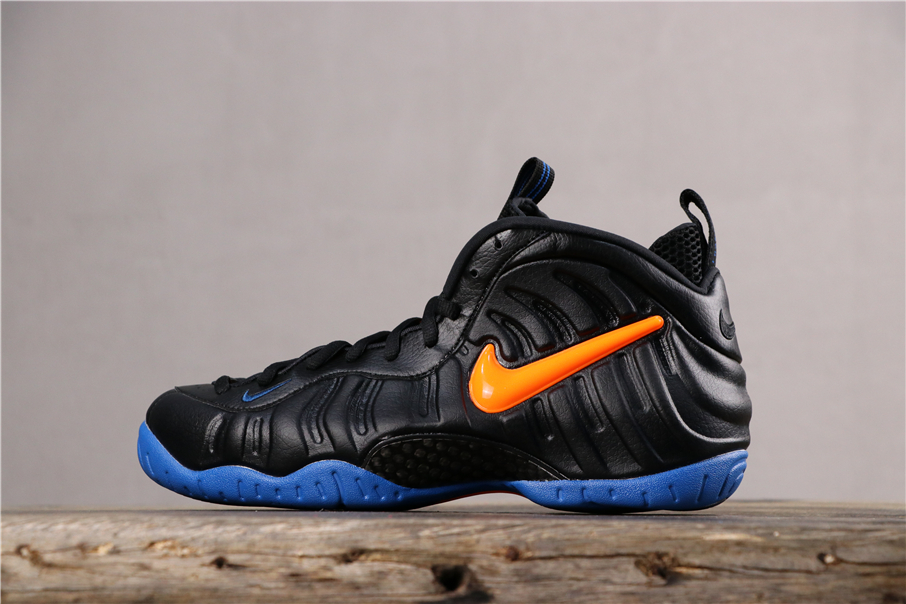 nike foamposite black and orange