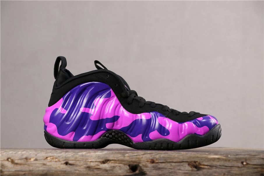 nike air foamposite pro purple camo mens stores