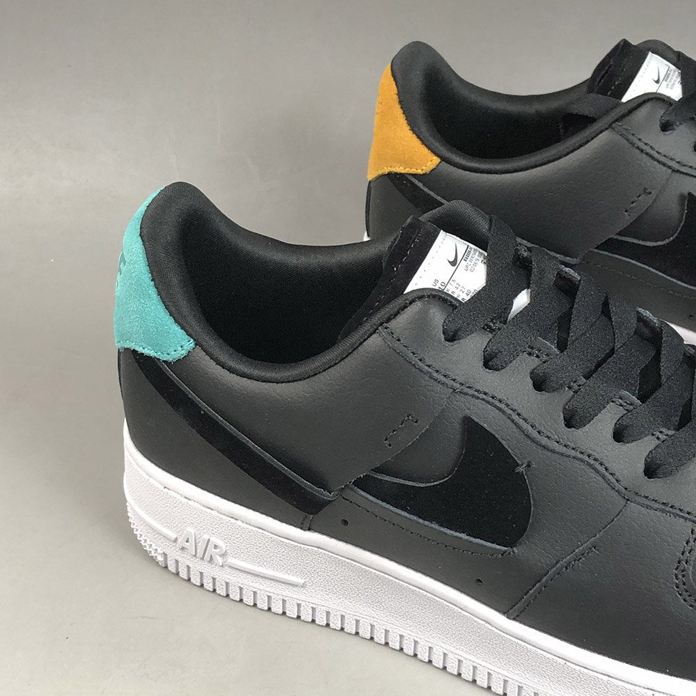 air force 1 inside out black