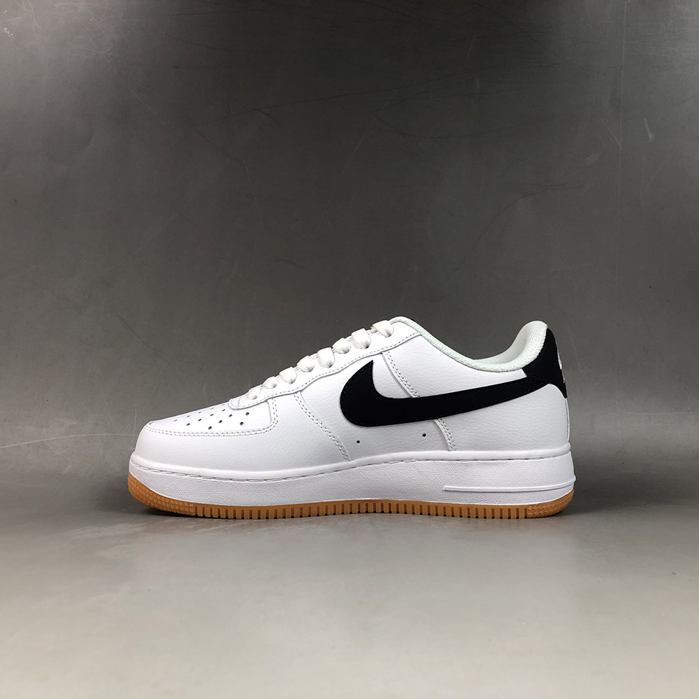 black white gum bottom air force ones