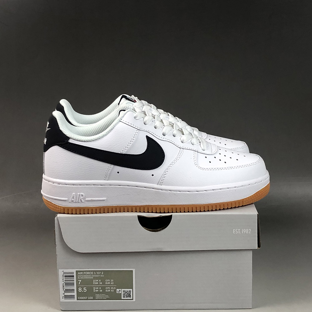 white air forces with gum bottoms