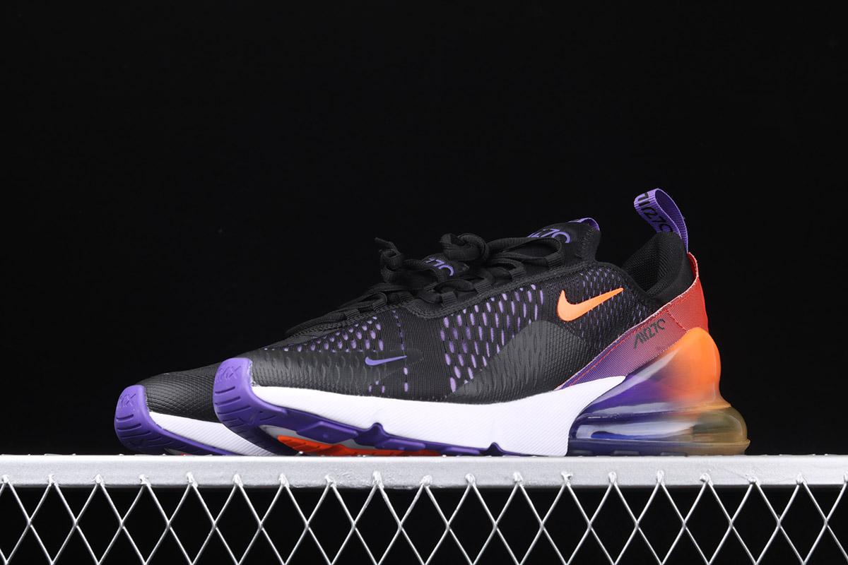 Nike Air Max 270 Gradient Black White Purple Orange For Sale Fitforhealth