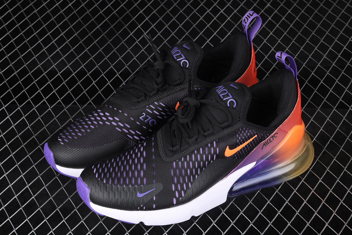 nike air max 270 black blue and purple