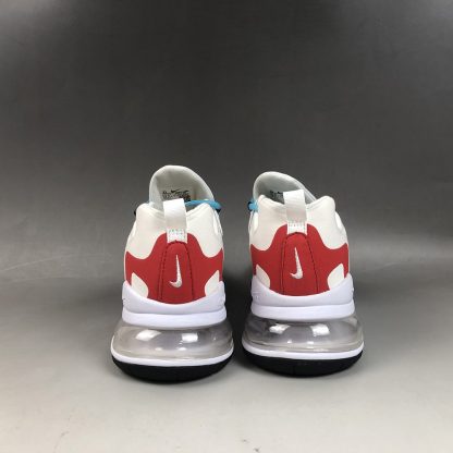 Nike Air Max 270 React Light Beige Chalk Summit White Team Orange Platinum Tint The Sole Line