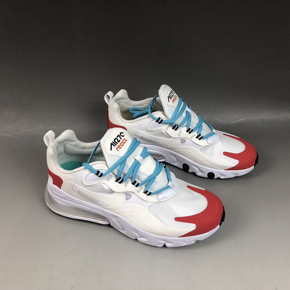 Nike Air Max 270 React Light Beige Chalk/Summit White/Team ...