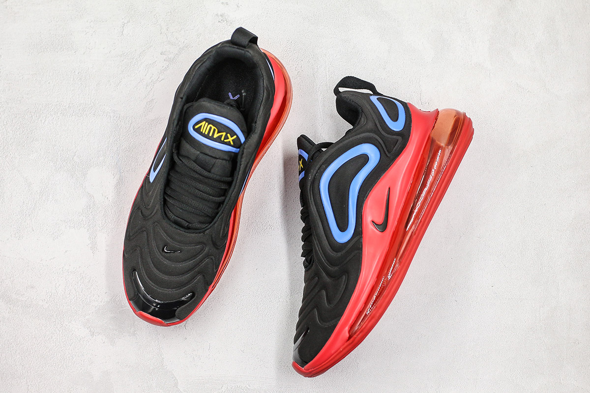 red and blue air max 720