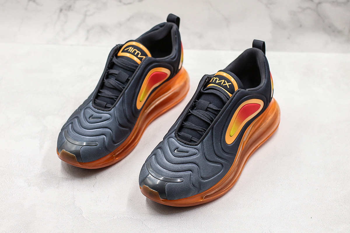 nike air max 720 black and orange