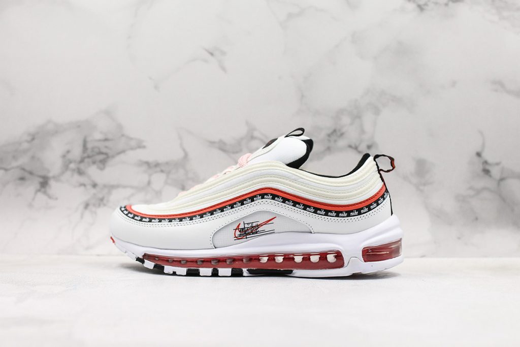 nike air max 97 black sport red white