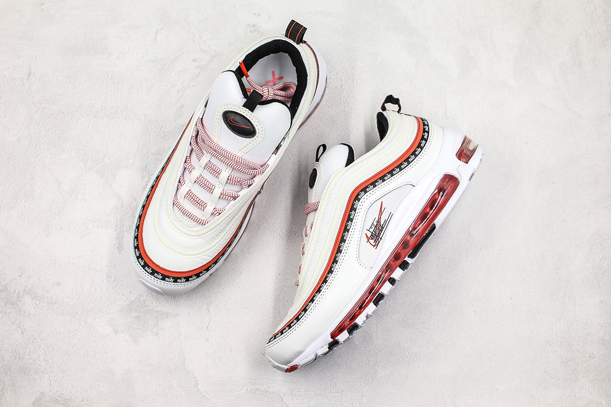 red and white air max 97