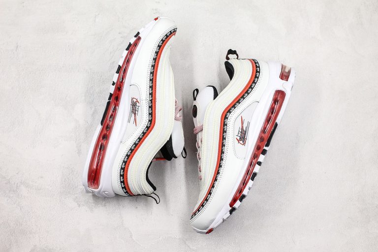 nike air max 97 black sport red white