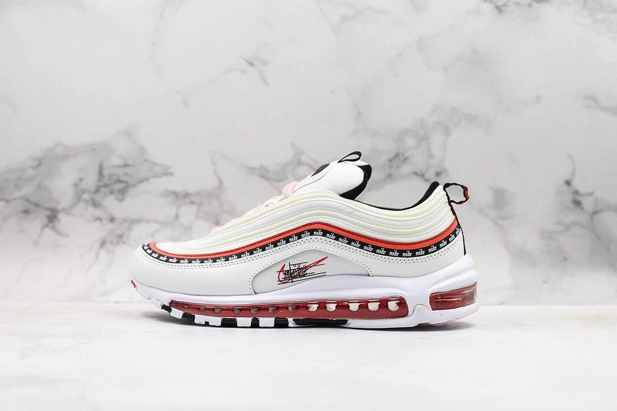 red black and white air max 97