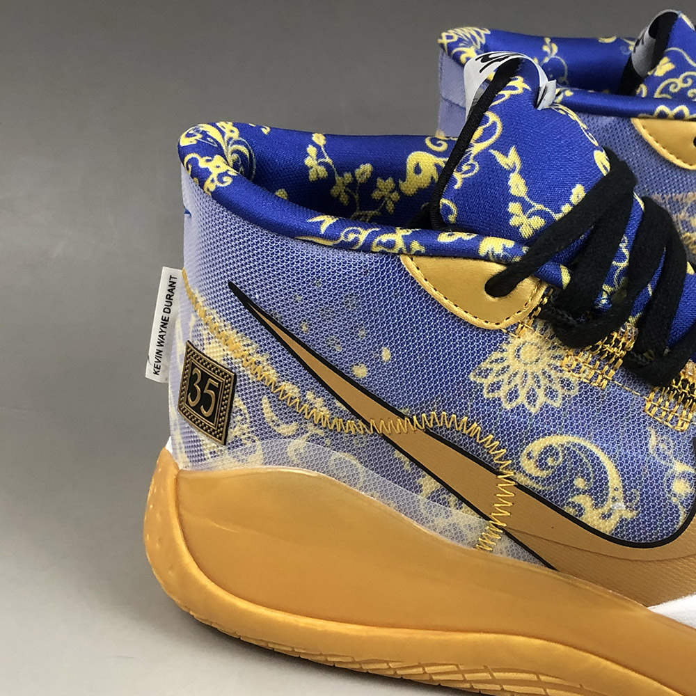 Nike KD 12 Gold Blue For Sale – The 