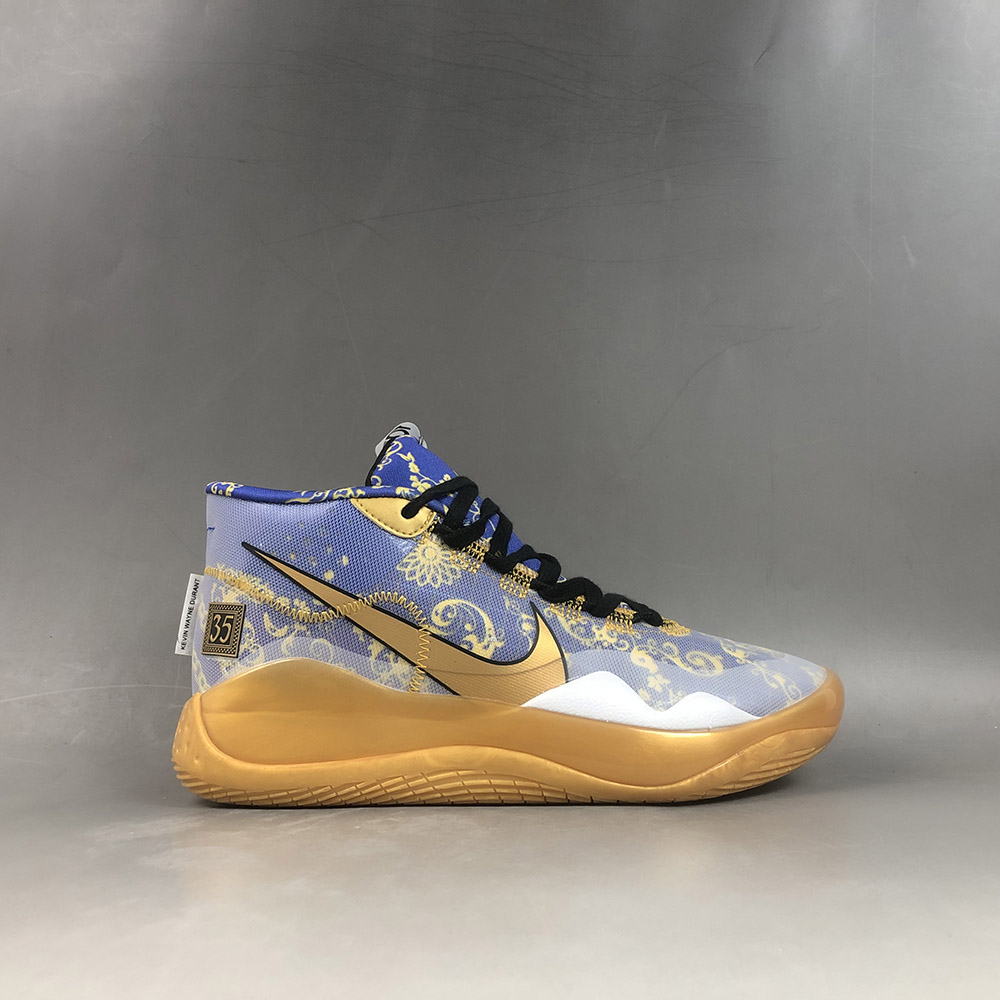 nike blue gold shoes