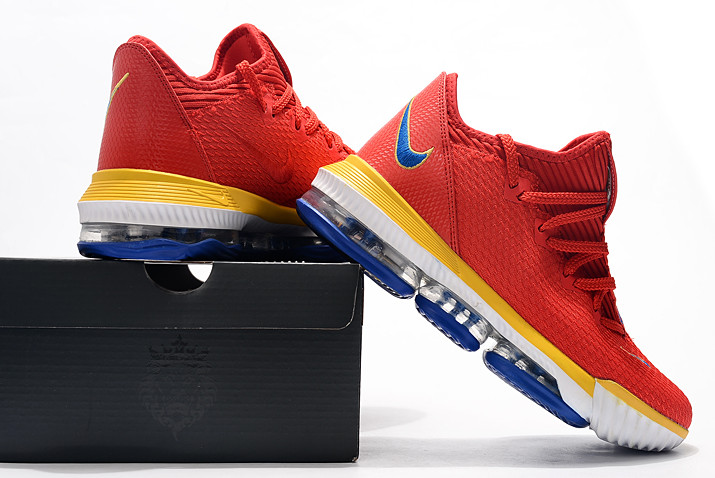 lebron 16 low red yellow