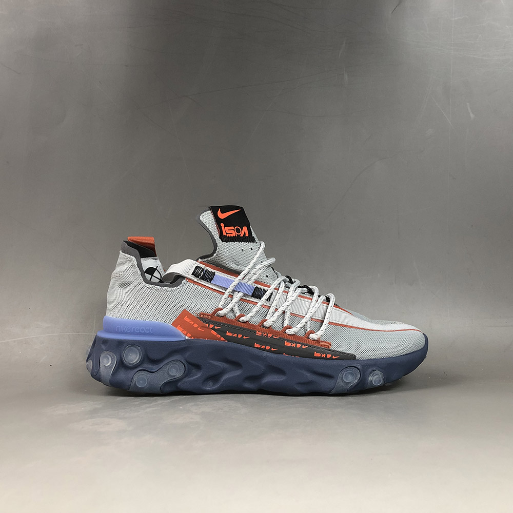 nike react runner ispa wolf grey dusty peach