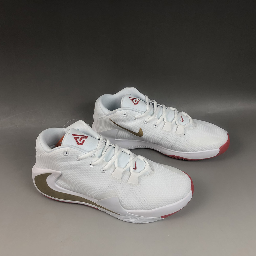 nike zoom freak 1 white and red