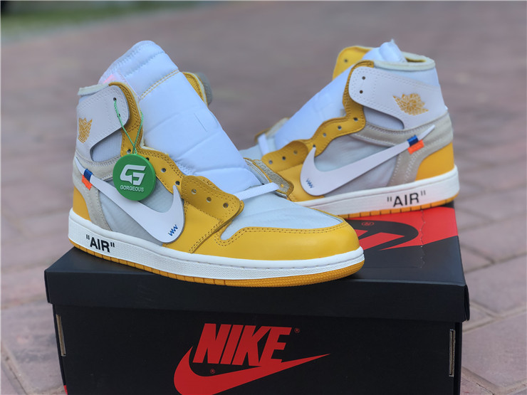 off white jordan one yellow