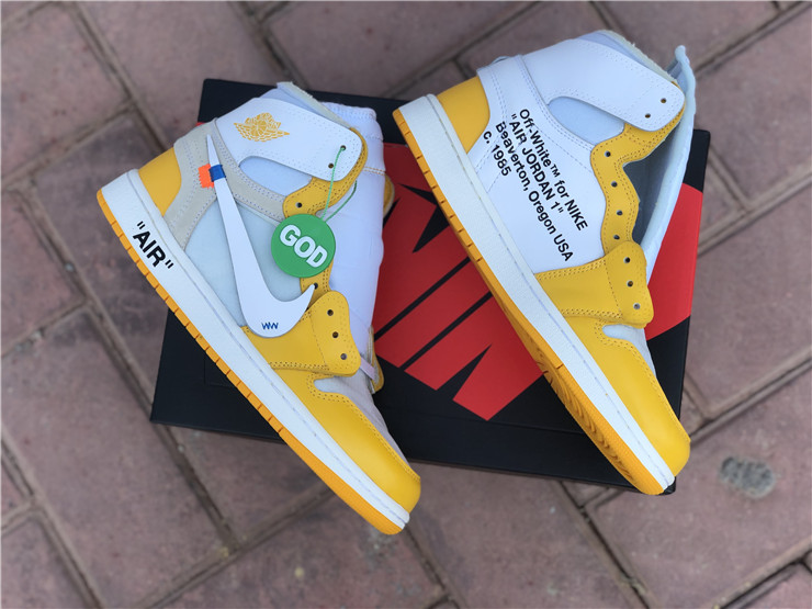 off white jordan 1 yellow release date 2019