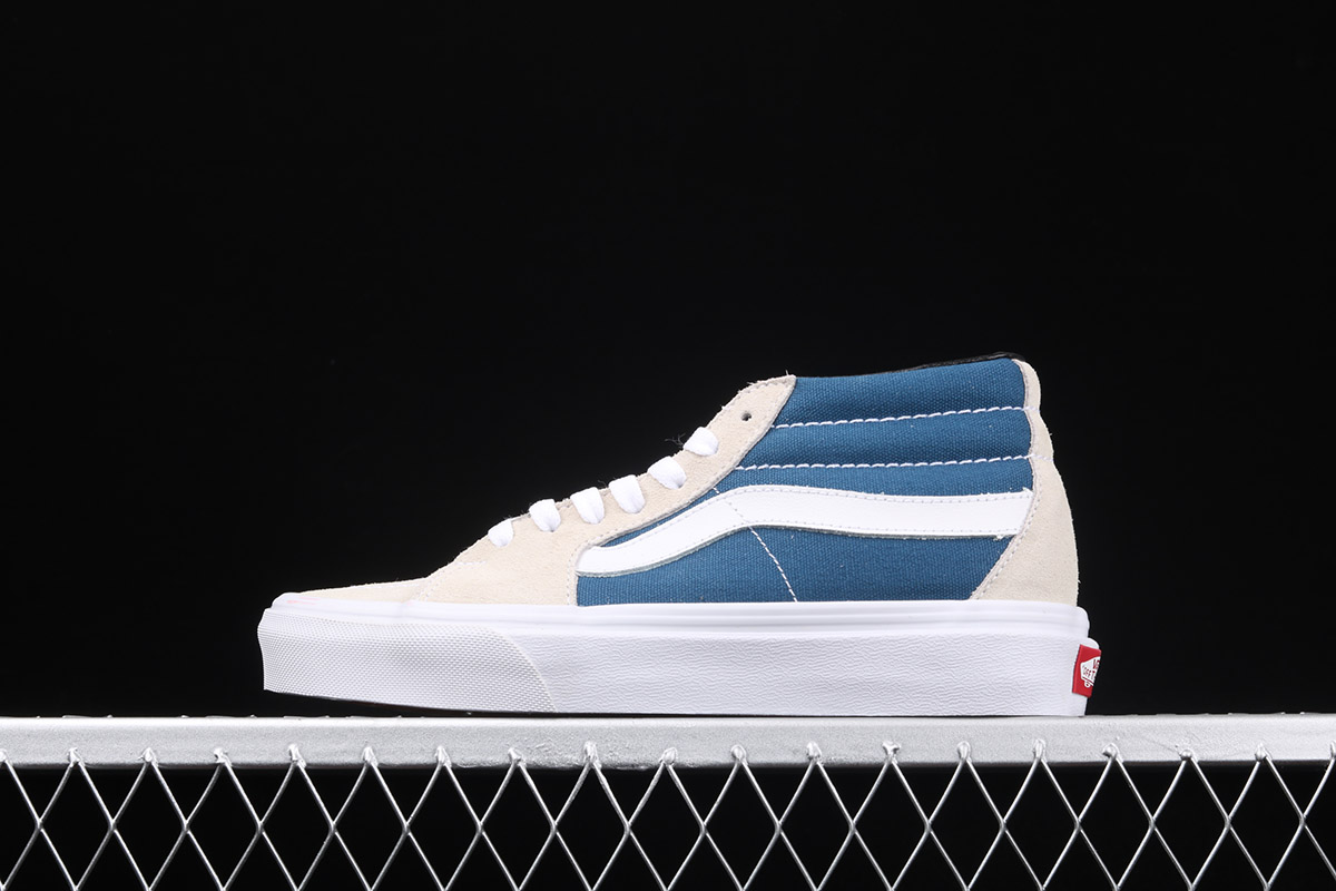 vans mid white