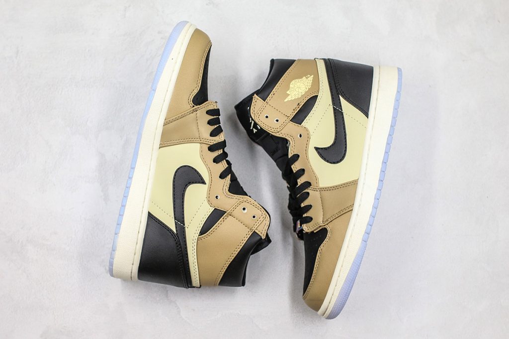 Air Jordan 1 High Premium âFossilâ Black/Fossil-Pale Ivory For Sale â The Sole Line