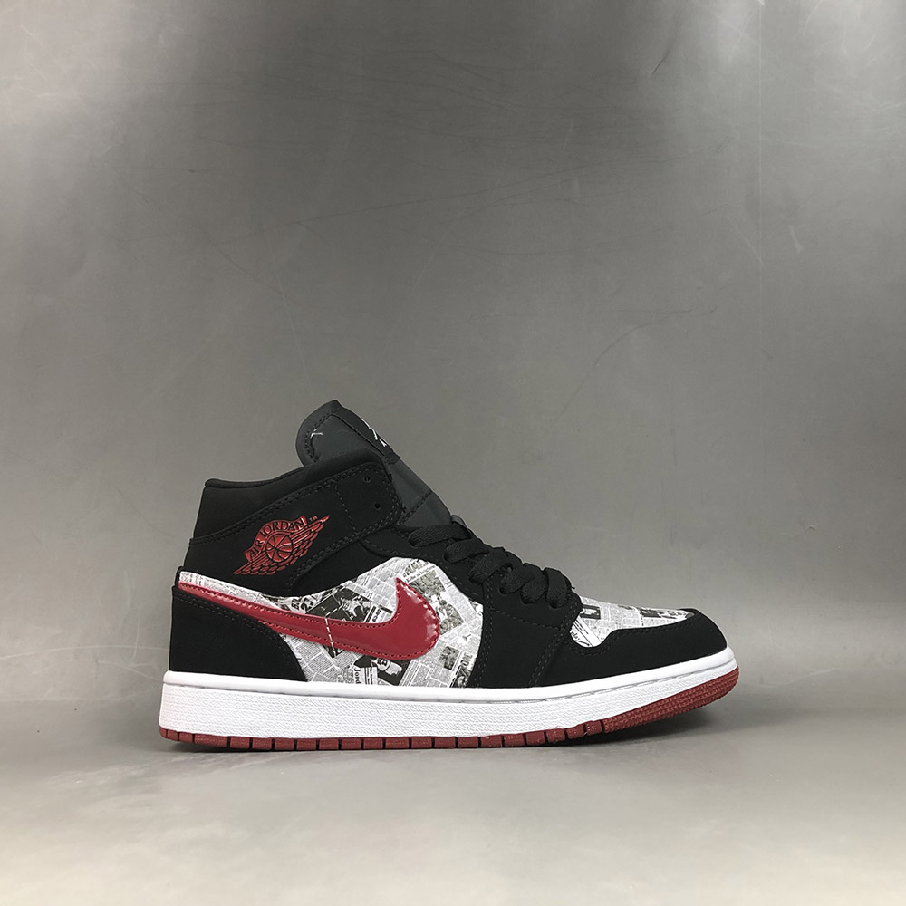 air jordan 1 black and red and white