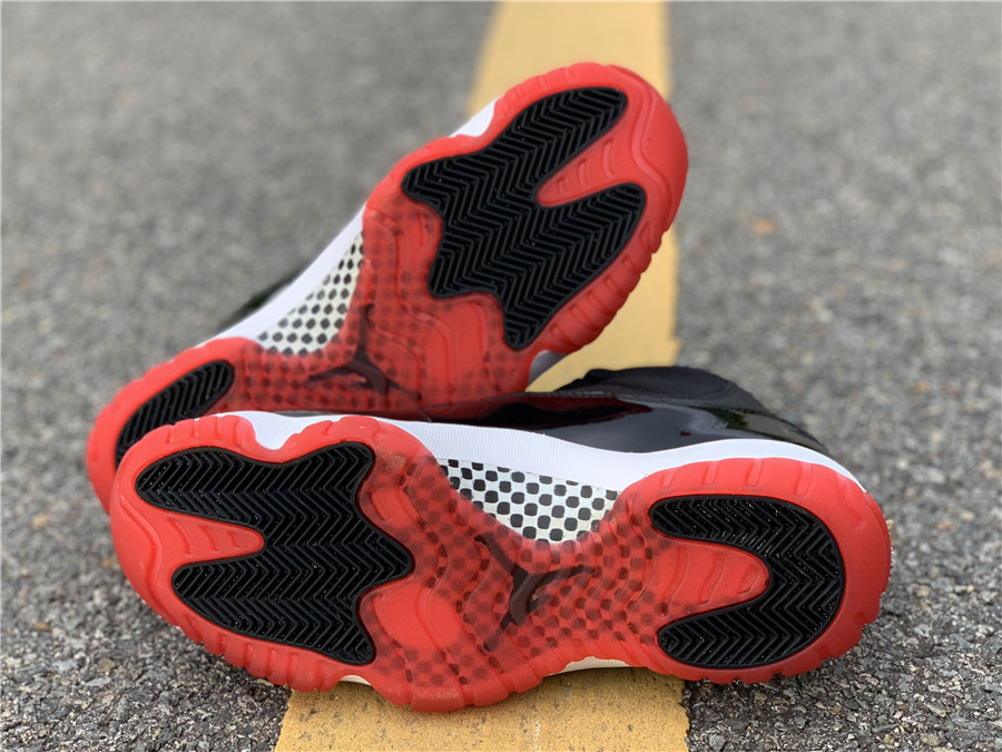 jordan 11 bred red and black
