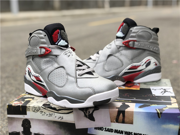 air jordan 8 reflect silver