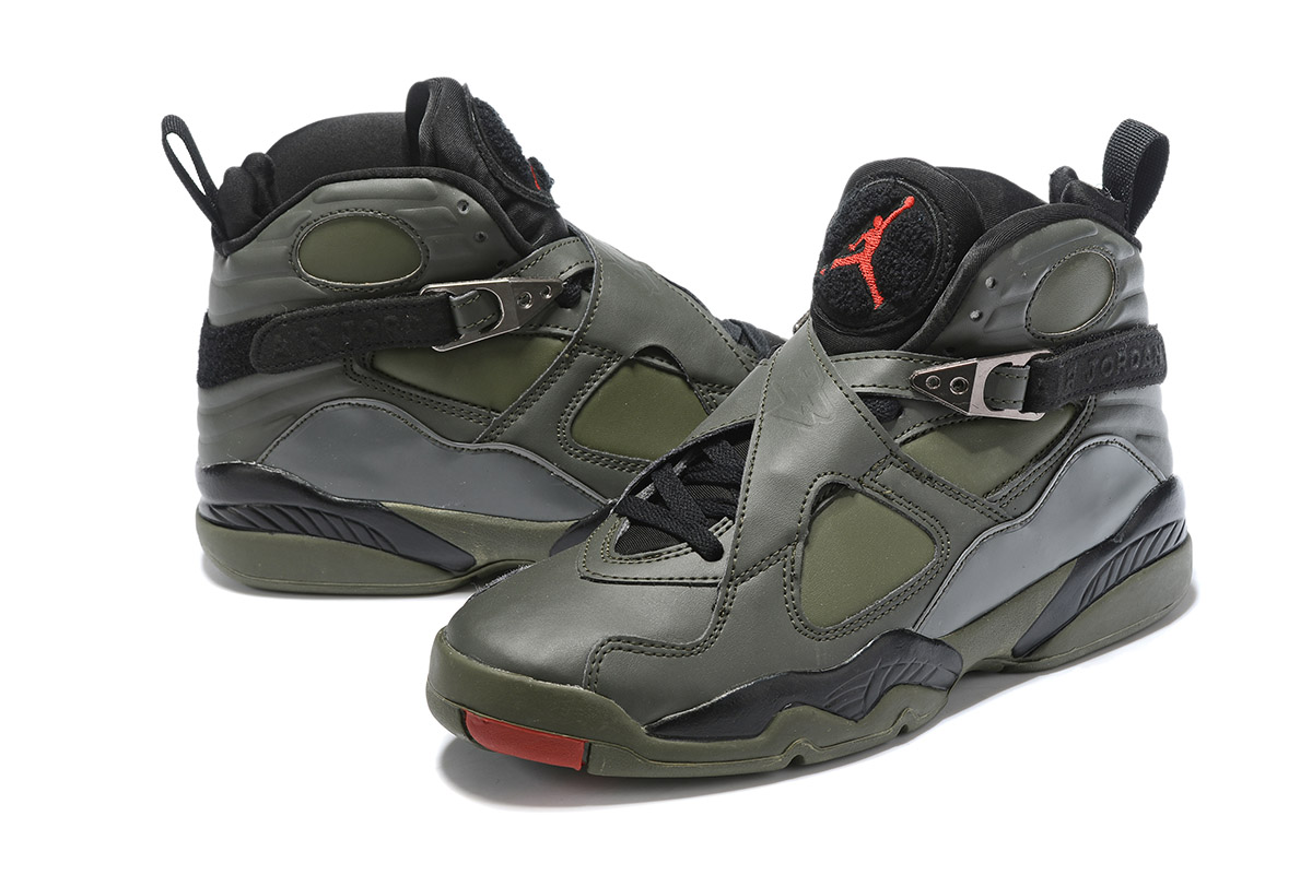 black and orange jordan 8