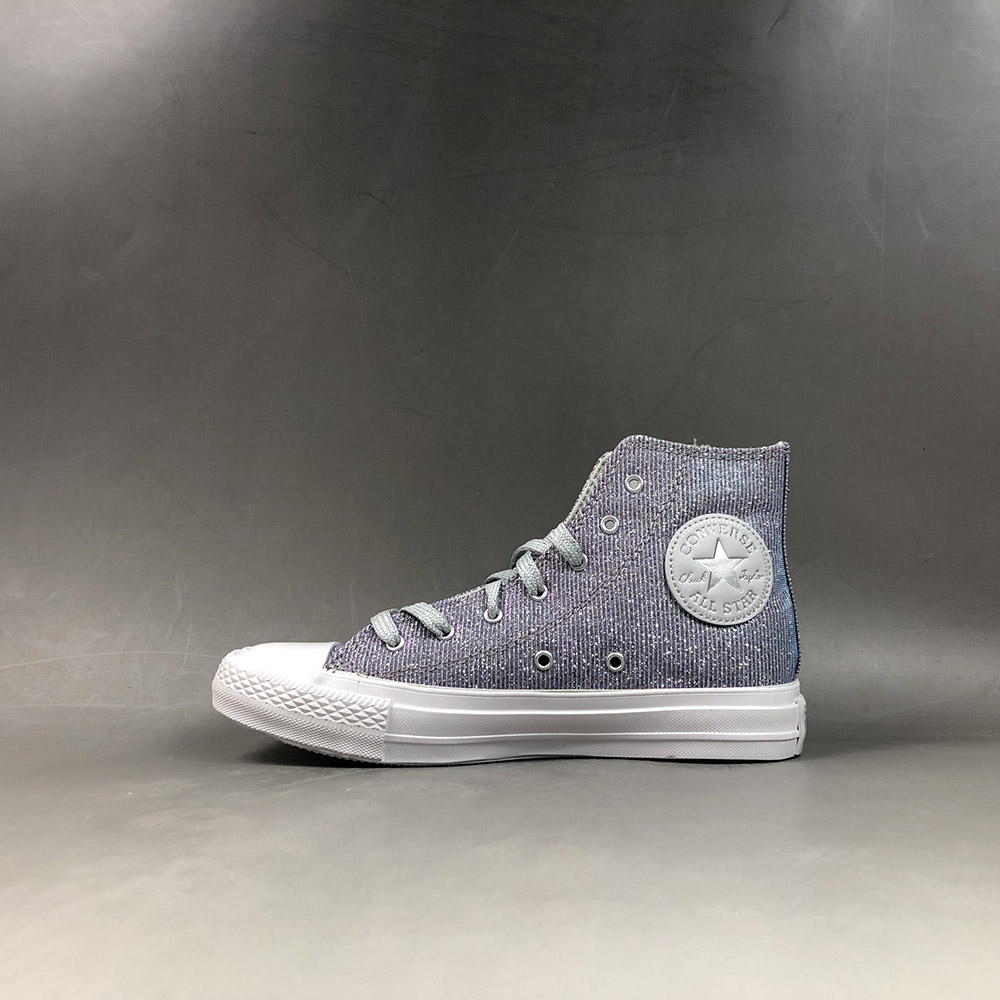 Converse Chuck Taylor All Star Starware High Top in Pure Platinum/Blue/Pink  – The Sole Line