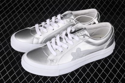 silver one star converse