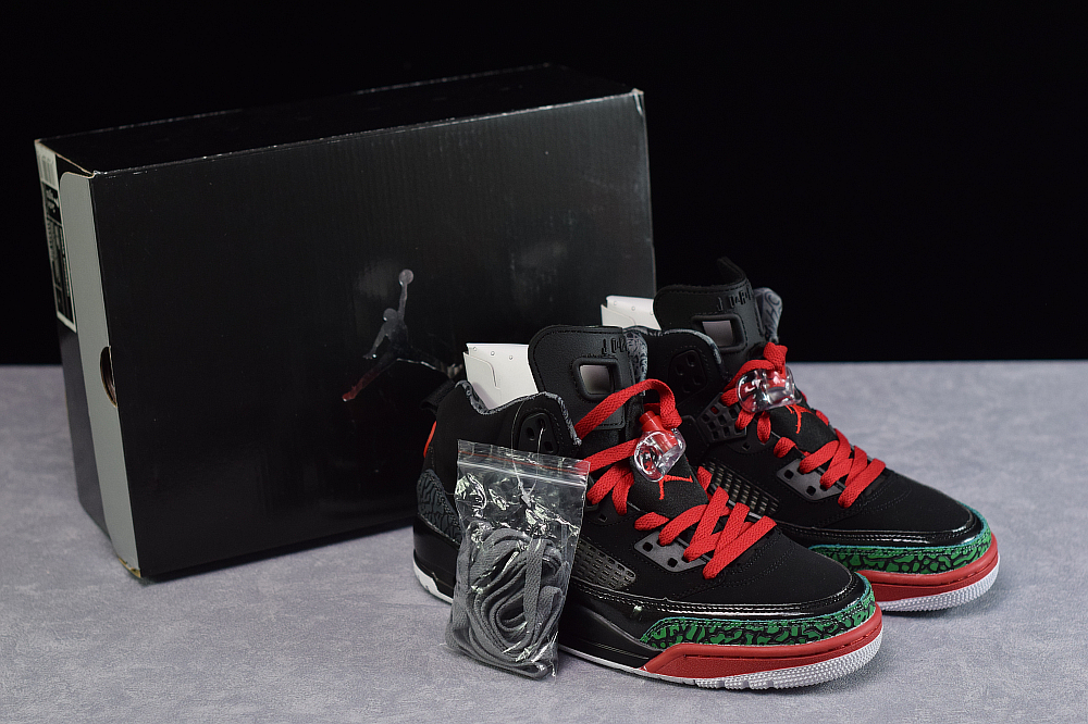 jordan spizike black green red