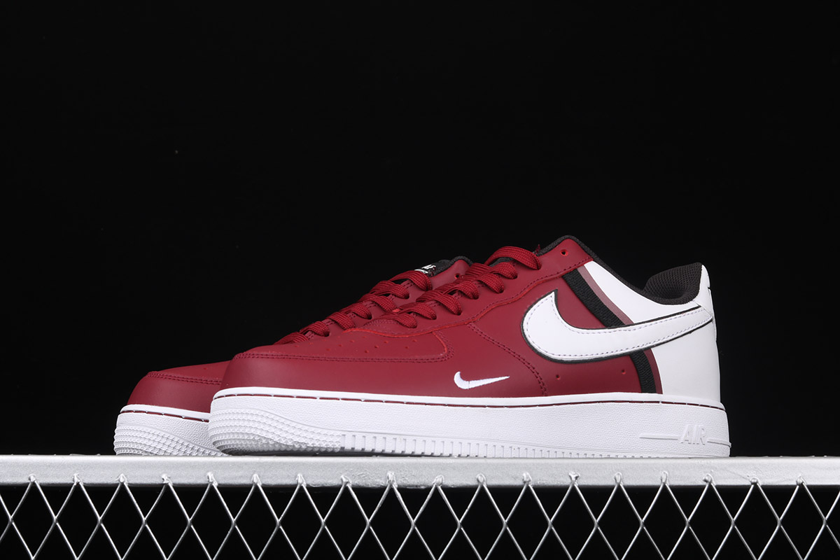 air force 1 low red and white