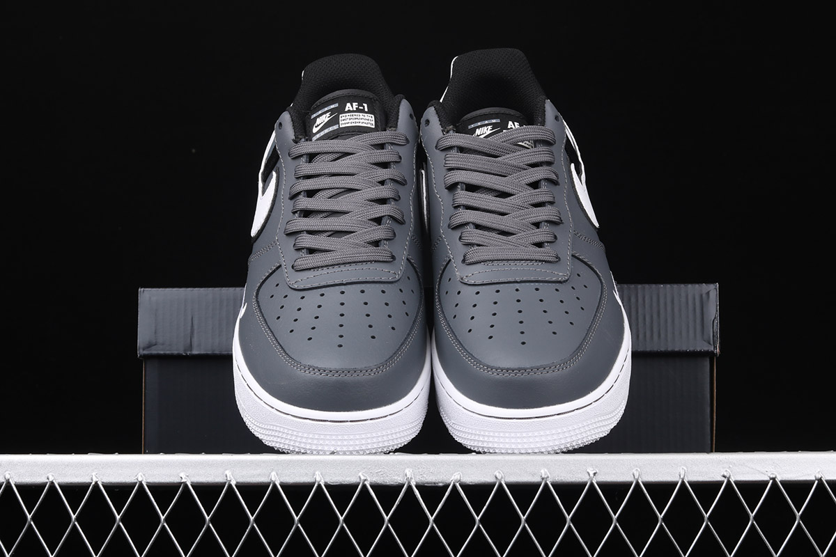 nike air force black and grey